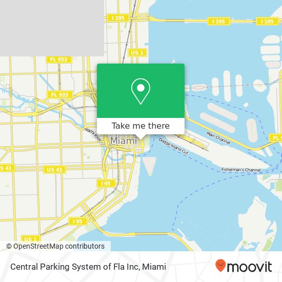 Mapa de Central Parking System of Fla Inc