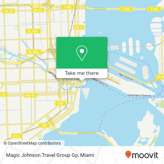 Magic Johnson Travel Group Gp map