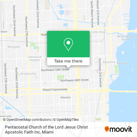 Pentacostal Church of the Lord Jesus Christ Apostolic Faith Inc map
