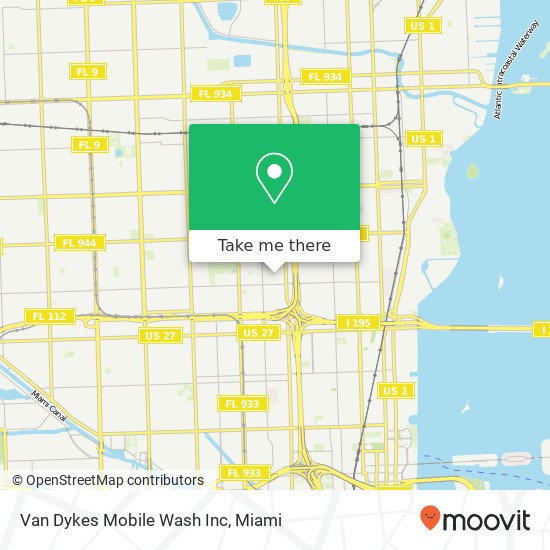 Mapa de Van Dykes Mobile Wash Inc