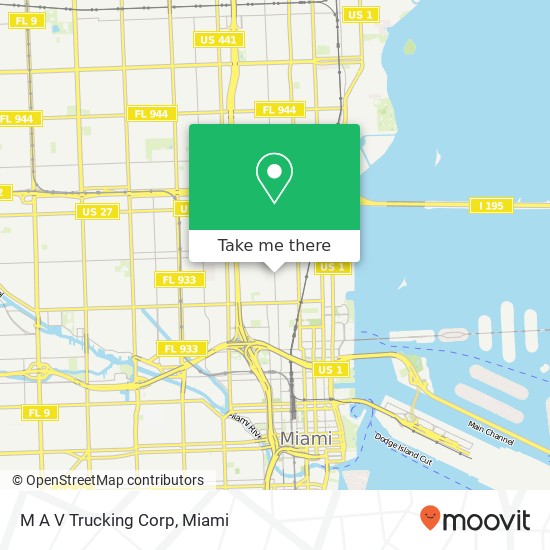 M A V Trucking Corp map