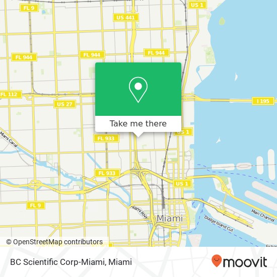 BC Scientific Corp-Miami map