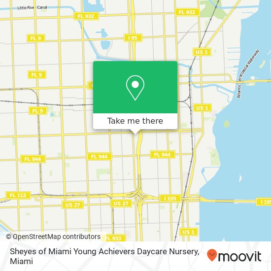 Mapa de Sheyes of Miami Young Achievers Daycare Nursery