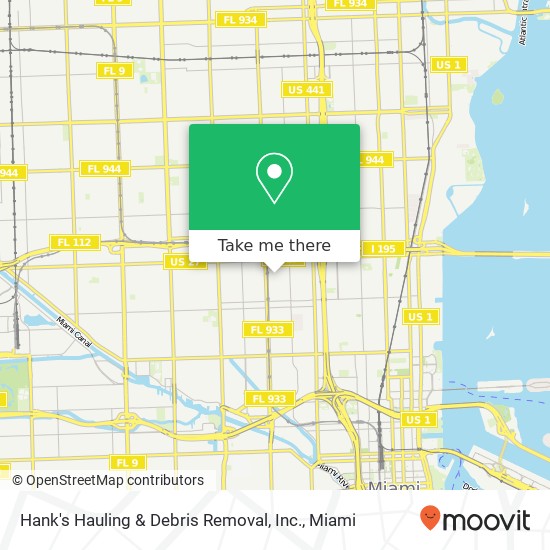 Hank's Hauling & Debris Removal, Inc. map