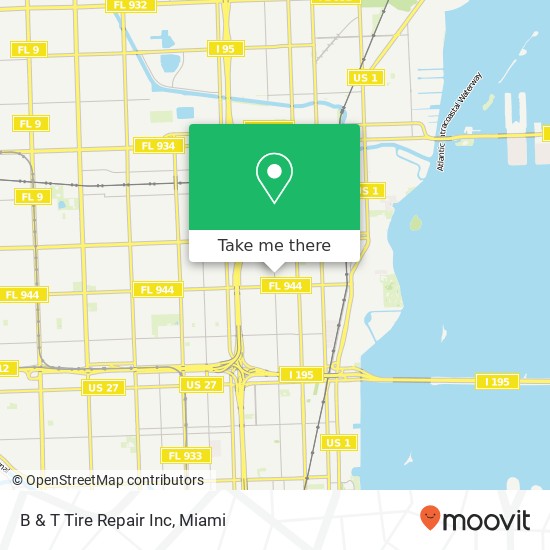 Mapa de B & T Tire Repair Inc