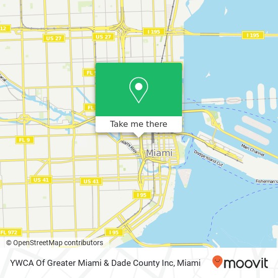 Mapa de YWCA Of Greater Miami & Dade County Inc