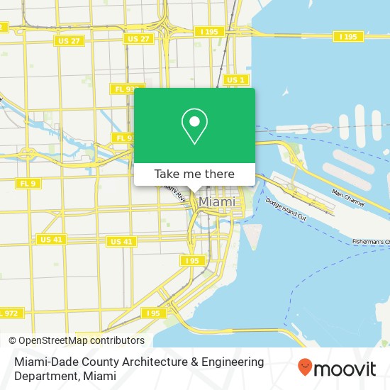 Mapa de Miami-Dade County Architecture & Engineering Department