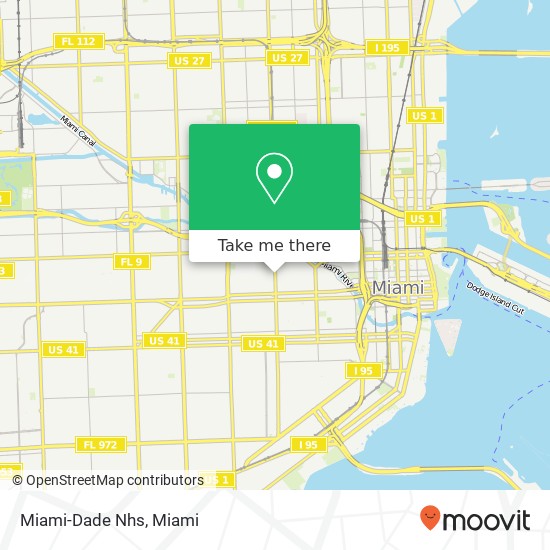 Miami-Dade Nhs map
