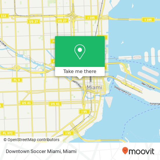 Downtown Soccer Miami map