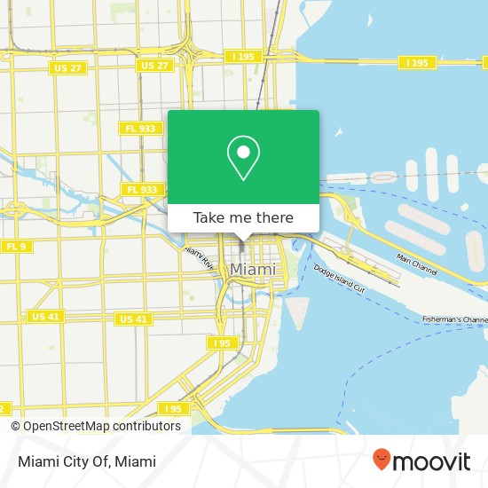 Mapa de Miami City Of