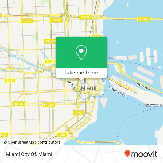 Miami City Of map