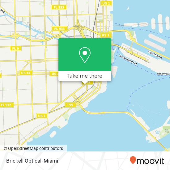 Mapa de Brickell Optical