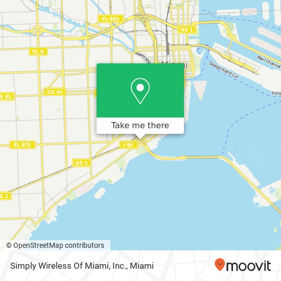 Mapa de Simply Wireless Of Miami, Inc.