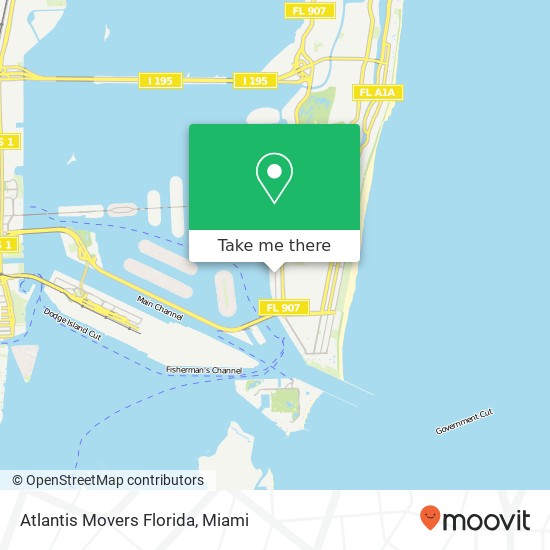 Atlantis Movers Florida map