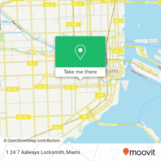 1 24 7 Aalways Locksmith map