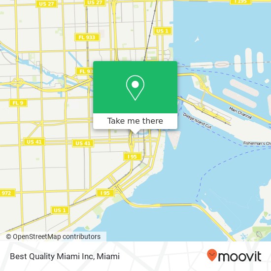 Best Quality Miami Inc map