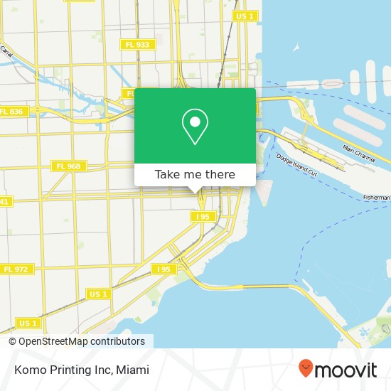 Komo Printing Inc map