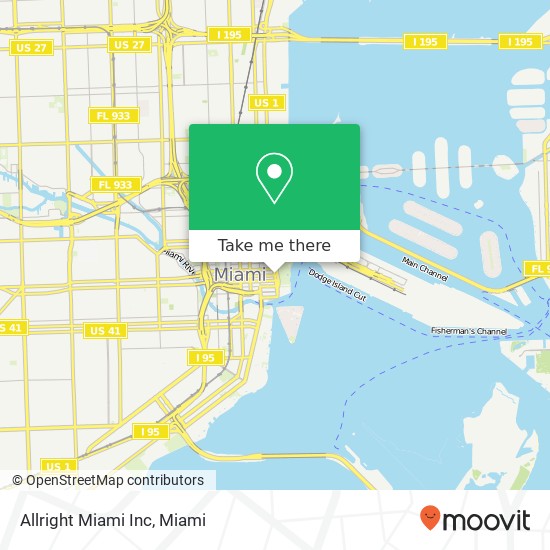 Allright Miami Inc map