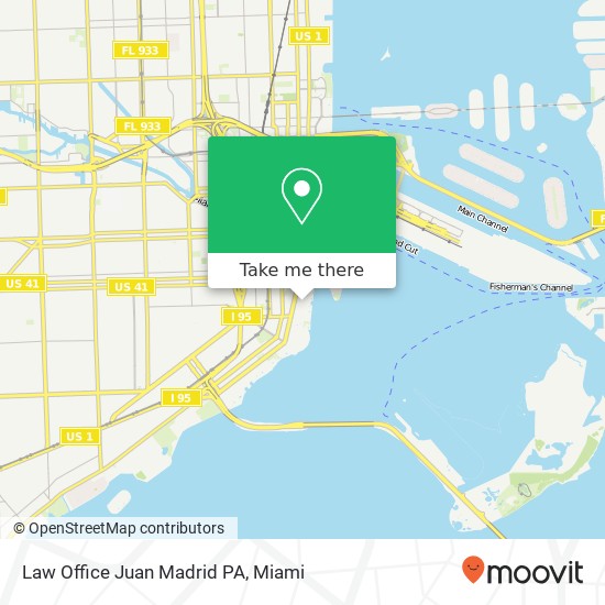 Mapa de Law Office Juan Madrid PA