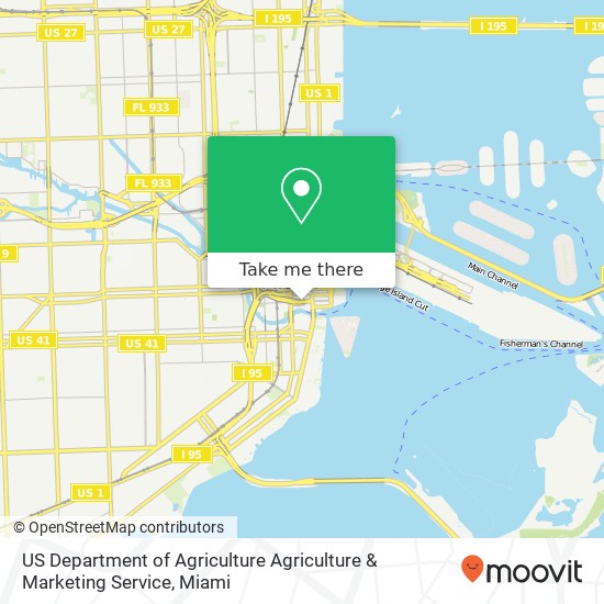Mapa de US Department of Agriculture Agriculture & Marketing Service