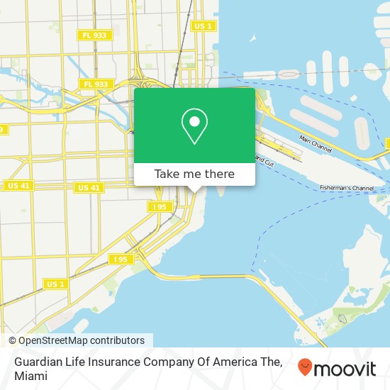 Guardian Life Insurance Company Of America The map