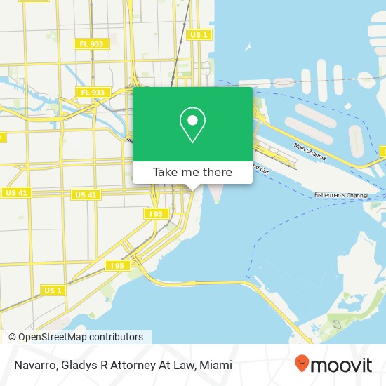 Mapa de Navarro, Gladys R Attorney At Law