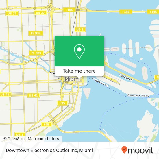 Mapa de Downtown Electronics Outlet Inc