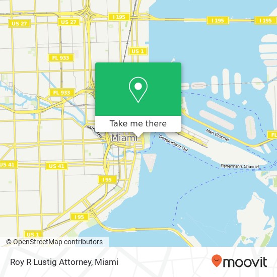 Mapa de Roy R Lustig Attorney