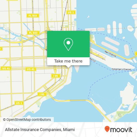 Allstate Insurance Companies map