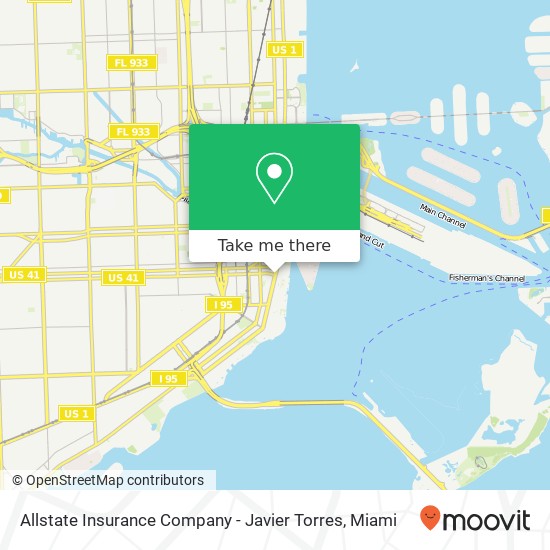 Allstate Insurance Company - Javier Torres map