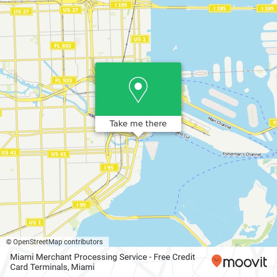 Mapa de Miami Merchant Processing Service - Free Credit Card Terminals