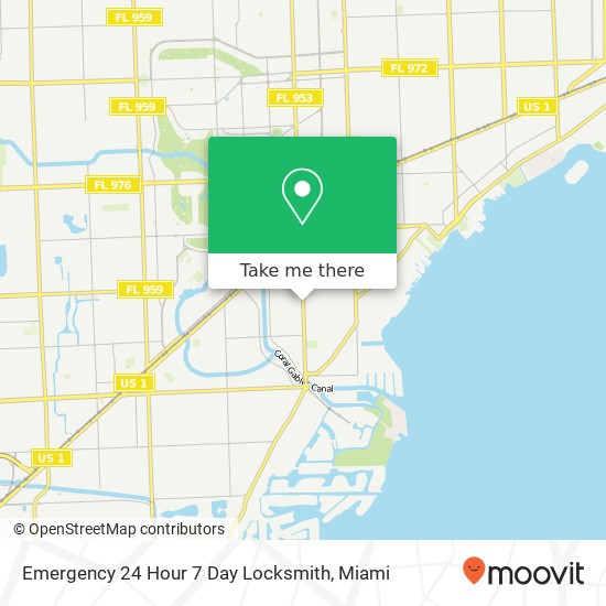 Mapa de Emergency 24 Hour 7 Day Locksmith