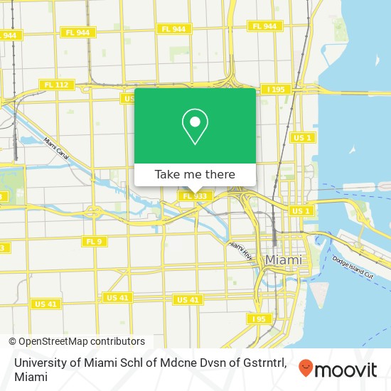 Mapa de University of Miami Schl of Mdcne Dvsn of Gstrntrl