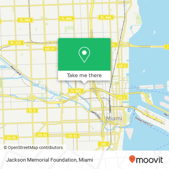 Mapa de Jackson Memorial Foundation