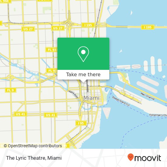 The Lyric Theatre map