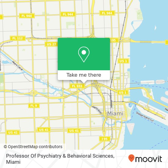Mapa de Professor Of Psychiatry & Behavioral Sciences