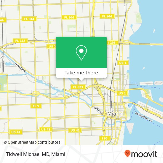 Tidwell Michael MD map