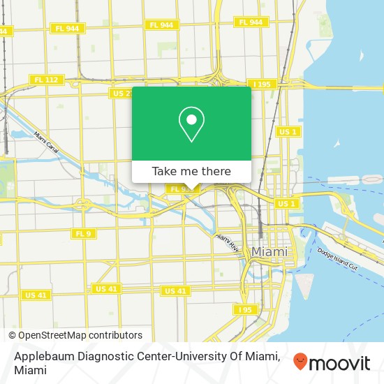 Mapa de Applebaum Diagnostic Center-University Of Miami