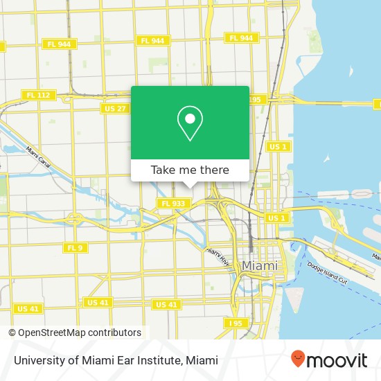 Mapa de University of Miami Ear Institute