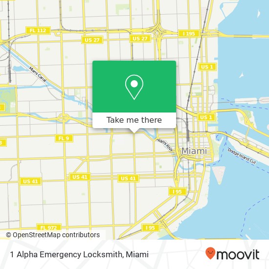 Mapa de 1 Alpha Emergency Locksmith