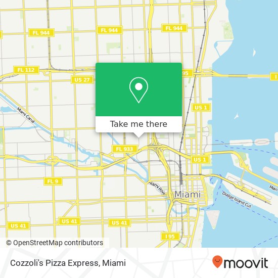Cozzoli's Pizza Express map