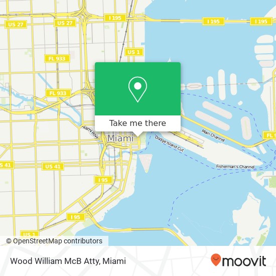 Mapa de Wood William McB Atty