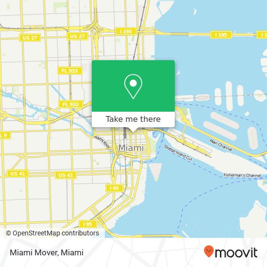 Miami Mover map