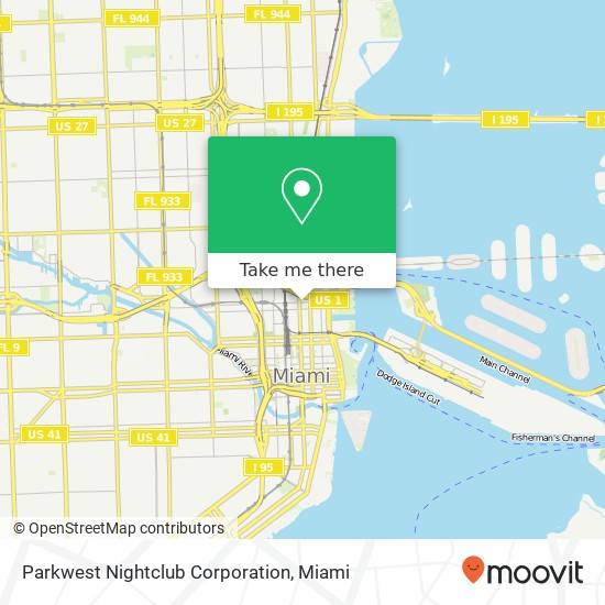 Parkwest Nightclub Corporation map