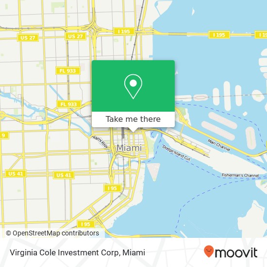 Virginia Cole Investment Corp map