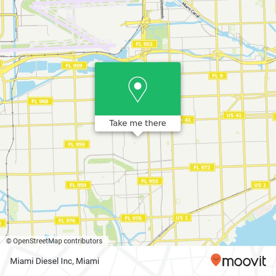 Miami Diesel Inc map