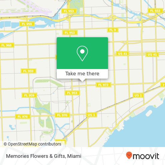 Memories Flowers & Gifts map