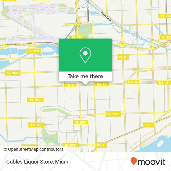 Gables Liquor Store map