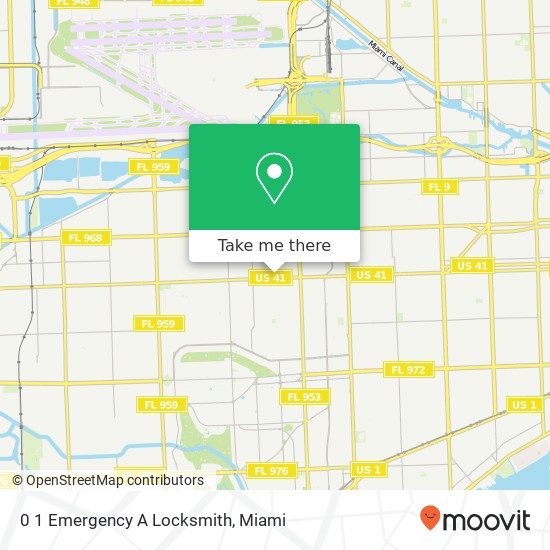 0 1 Emergency A Locksmith map