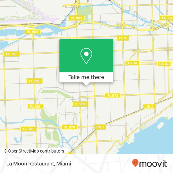 La Moon Restaurant map